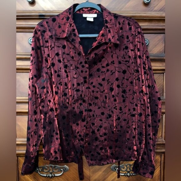 Notations Women’s Button Down Shirt 23” P2P - Picture 1 of 5